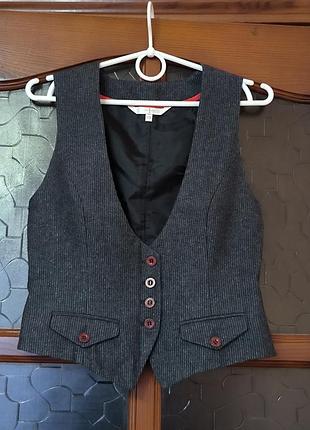 Стильный костюмный жилет jasper conran для debenhams в идеале, р. 10 (s/m)