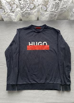 Кофта hugo boss,синя,розмір s,м