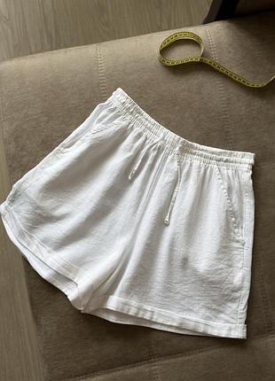 Шорти жіночі calzedonia the pure linen білі лляні p. s ai164c