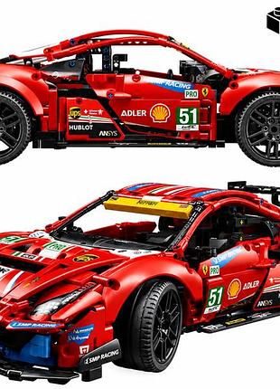 Конструктор ferrari 488 gte af corse #51 1677 деталей (42125)