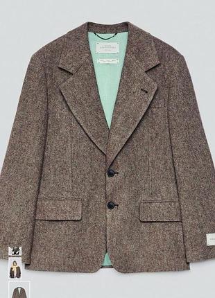 Піджак zara 100% вовна, р.м