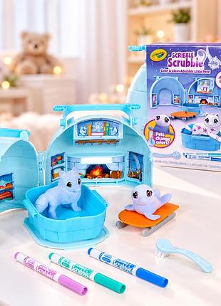 Набір для творчості crayola scribble scrubbie pets арктичне іглу (747471)
