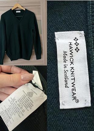 Шотландський вовняний джемпер hawick knitwear (100% pure new wool)