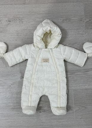 Зимовий комбінезон унісекс mag baby молочний 62