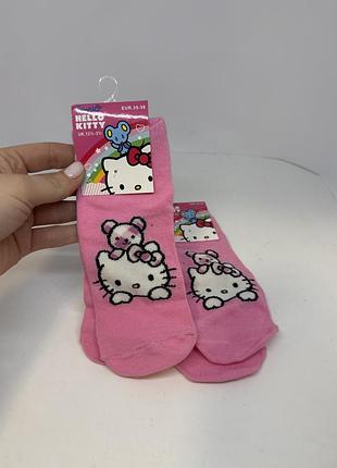 Шкарпетки для дівчинки hello kitty рожеві 35-38