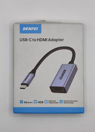 Адаптер переходник type c на hdmi 4k 60hz hdr benfei
