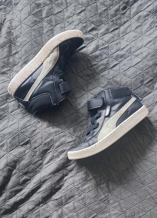 Хайтопы утепленные демисезонные puma кроссовки на липучках высокие сапожки ботинки adidas черные next деми zara осенние nike 34