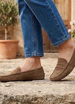 Замшеві мокасини tod's gommino 37.5 розмір