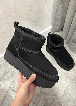 Уггі жіночі ugg чорні 3