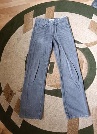 Джинсы zara с блёстками хс