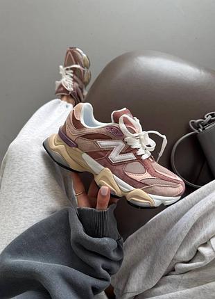 😍 жіночі кросівки new balance 9060 | brown / beige premium (3)