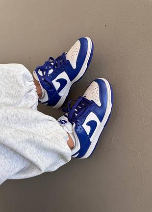 Кроссовки женские nike sb dunk | blue / white premium