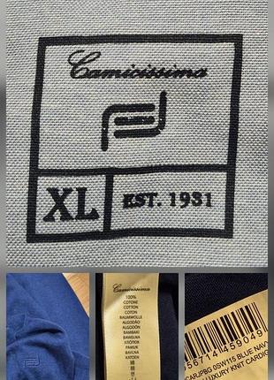 Чоловічий кардиган camicissima синій xl 7