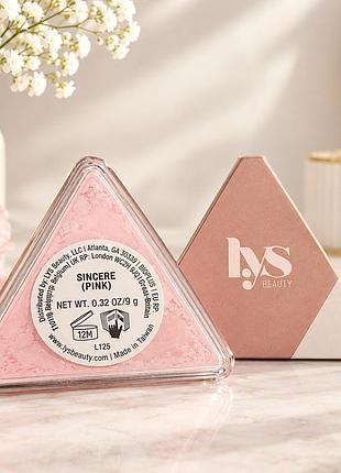 Lys beauty triple fix translucent loose setting powder sincere pink 9 г — розсипчаста фіксуюча пудра для обличчя 2