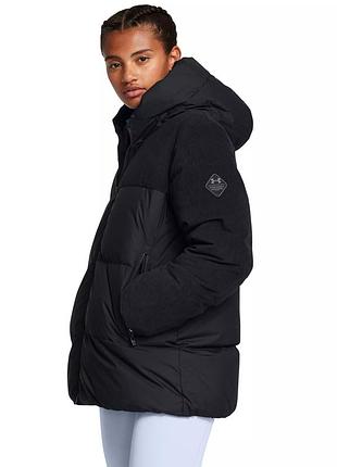 Пуховик жіночий under armour, колір чорний😍