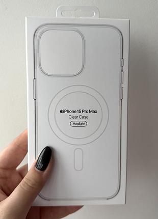 Чохол apple для iphone 15 pro max прозорий