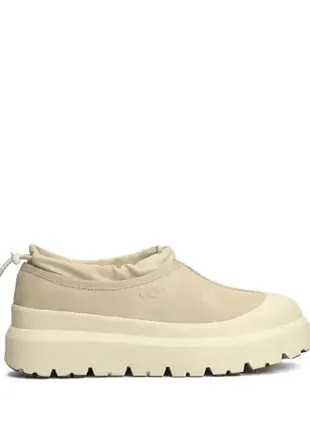 Женские угги гибрид сапоги зимние бежевые замш ugg tasman hybrid beige