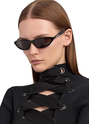 Sale❗️ окуляри balenciaga чорні вузькі