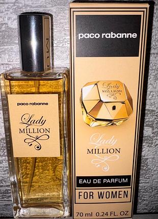 Парфумована вода paco rabanne lady million 70 мл для жінок