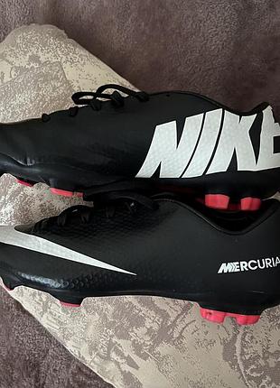 Детские футбольные бутсы сороконожки nike jr mercurial