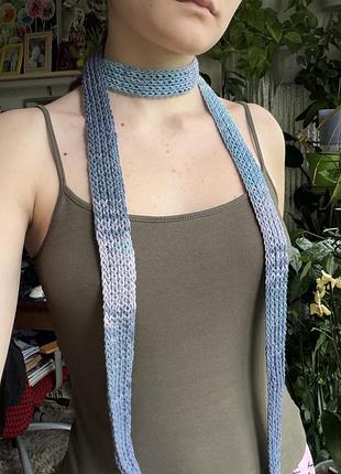Skinny scarf вʼязаний