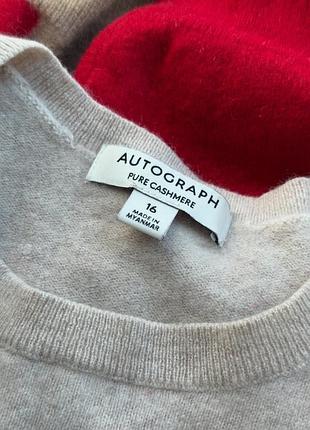 Яскравий кашеміровий джемпер autograph (marks & spencer) — 100% cashmere, 4