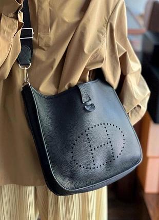Сумка hermes evelyn шкіряна сумка через плече