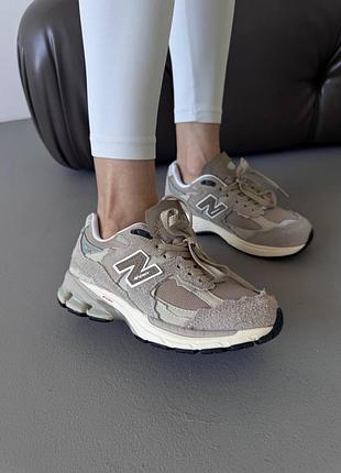 😍 жіночі кросівки new balance 2002r | beige / brown premium (1)