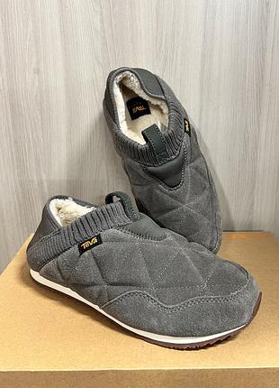 Теплі мокасини teva reember plushed оригінал 3