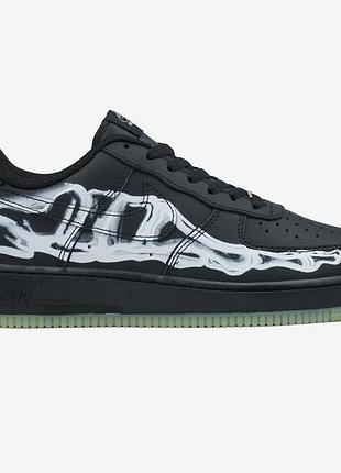 Кросівки унісекс air force 1 low skeleton black