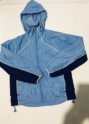 Ветровка lacoste sport оригинал / легкая куртка олимпийка лакост с капюшоном