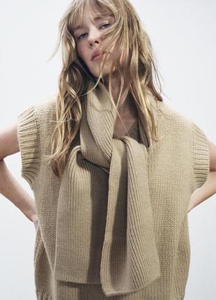 Zara жилет з шарфом