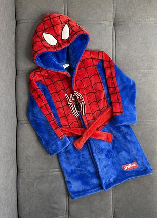 Дитячий плюшевий халат людина-павук spider-man primark 4–5 років 110 см