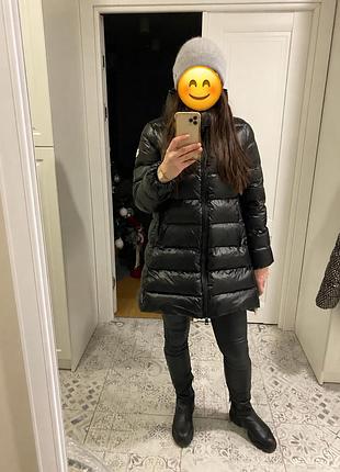 Жіночий зимовий пуховик пальто moncler