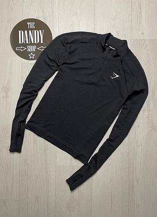 Женская зип кофта, лонгслив gymshark, размер м