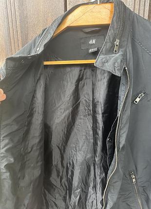Куртка  бомбер чорна h&m розмір м 8