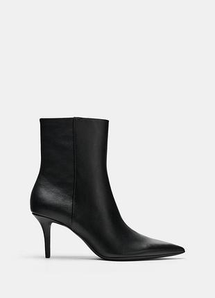 Ботильони на підборах kitten heel zara ботинки
