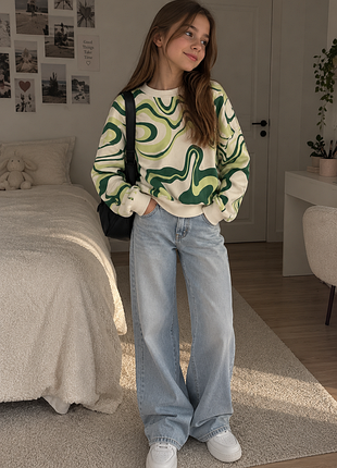 Яркий свитшот h&amp;m р 146-152