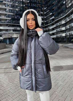 Продовжена зимова куртка 10
