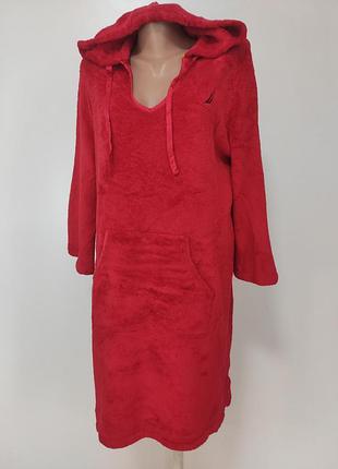 Тепла домашня подовжена кофта туніка l/xl ог 120-126см