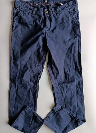 Брюки чинос gaastra slim fit синие р.l на м (32) 7