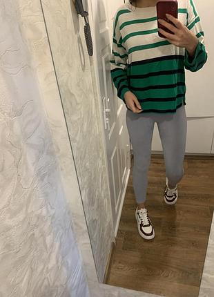 Свитер женский в полоску l-xl