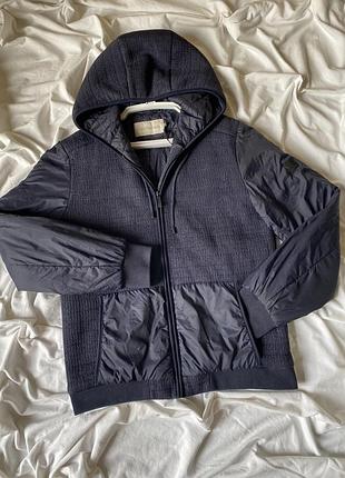 Мужская комбинированная куртка-бомбер бренда calvin klein jeans хл л