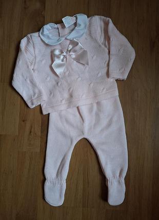 Новый костюс для малышки 0-3мес