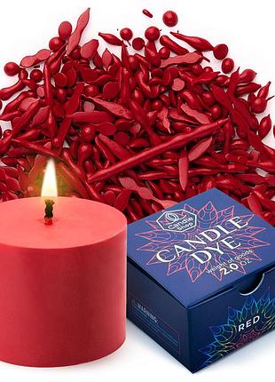 Барвник червоний для виготовлення свічок пластівці candle shop 57 грамм