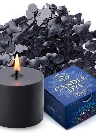 Барвник чорний для виготовлення свічок пластівці candle shop 57 грамм