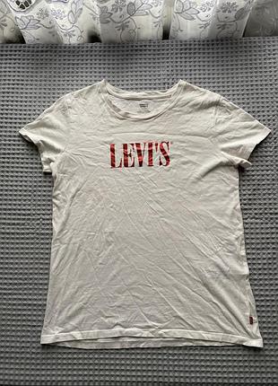Футболка жіноча levi’s,біла,розмір s