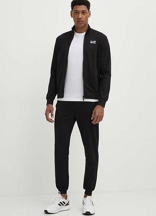 Чоловічий спортивний костюм emporio armani ea7 чорний розмір xl