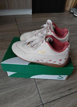 Кросівки для дівчинки puma jasmine flower exotic замшеві 29 розміру