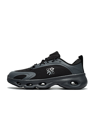 Жіночі кросівки on running x loewe cloudsolo black / dark grey